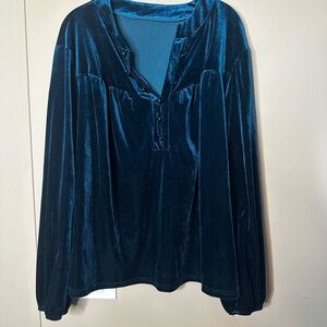 Blue Velvet Women's Blouse